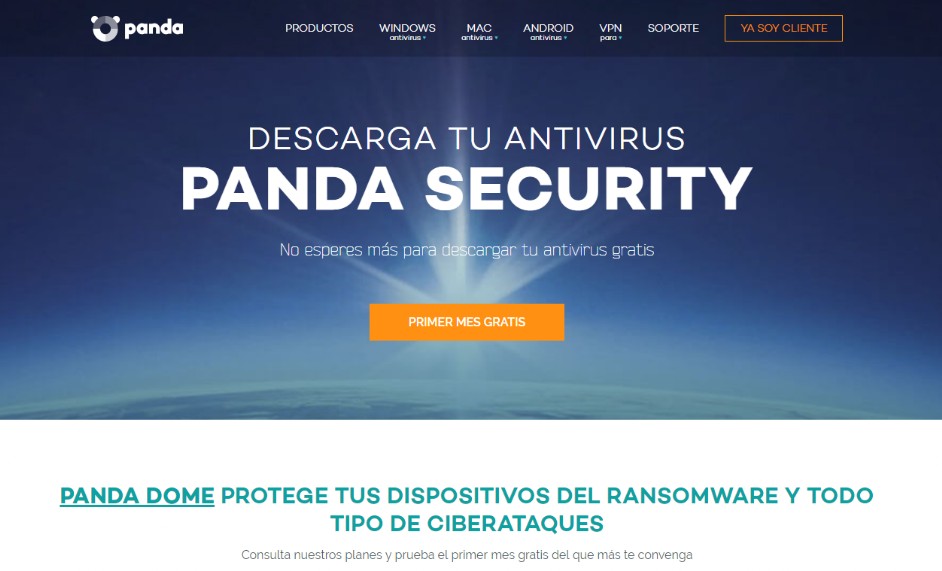 Descarga de las versiones de prueba de los antivirus Panda